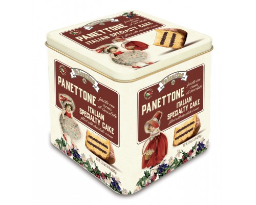 Кекс Рождественский Panettone VALENTINO с шоколадным кремом жесть 500гр