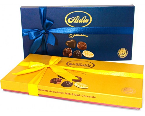 Набор шоколадных конфет Aidin Chokolat color Ассорти в подарочной упаковке 100гр