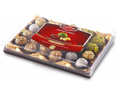 Конфеты Финиковые трюфели Borna Ассорти в подарочной упаковке 400гр