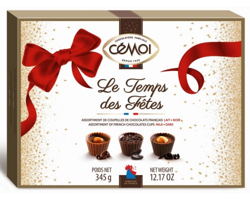 Шоколадные конфеты Cemoi "Чашечки" ассорти 345гр