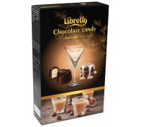 Шоколадные конфеты Libretto в темном шоколаде с начинкой крем со сливочным ликером 144гр