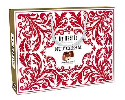Шоколадные конфеты Dy'Nastie Nut creаm с двухлойной начинкой сумочка 170 гр 