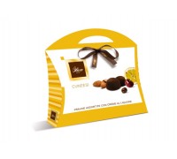 Шоколадные конфеты DULCIOLIVA  с начинкой пралине  c ликёр.наполнит Cuneesi (сумочка) 150г 