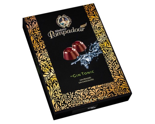 Шоколадные конфеты Madame Pompadour Джин со вкусом тоника 150г
