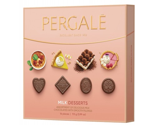 Шоколадные конфеты Пергале Изысканный десерт ассорти 113гр