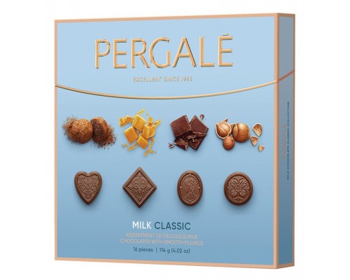 Набор конфет Pergale Коллекция молочного шоколада 114гр