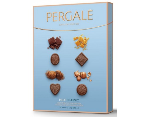 Набор конфет Pergale Коллекция молочного шоколада 171 гр