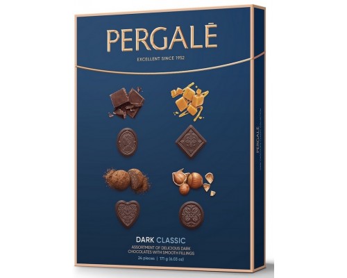 Набор конфет Pergale Коллекция темного шоколада 171гр