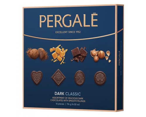 Набор конфет Pergale Коллекция темного шоколада 114гр
