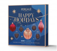 Набор конфет Pergale "HAPPY HOLIDAYS" Темный шоколад  114гр