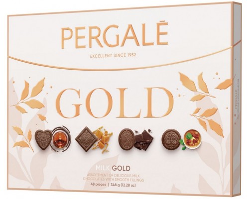 Шоколадные конфеты PERGALE GOLD ассорти 348гр