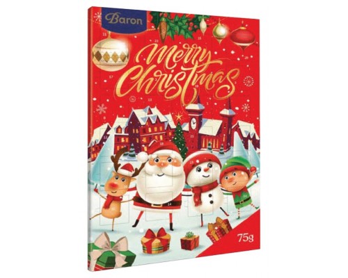 Шоколадный набор Baron "Новогодний Календарь" 75гр