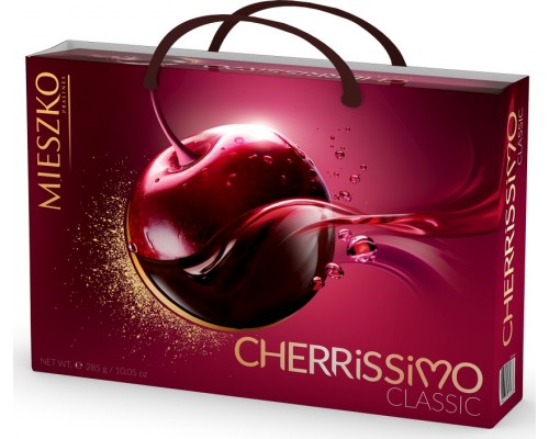 Шоколадные конфеты ассорти Mieszko Cherrissimo Classic с сумочкой  285г 