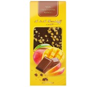 Шоколад А.& А.Demidoff молочный с добавлением кусочков сушеного манго 90гр