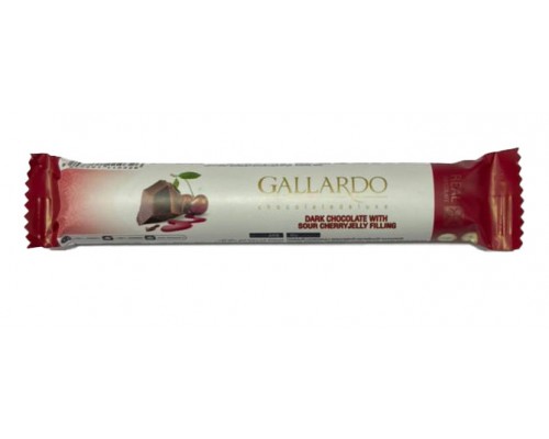 Шоколад Gallardo с вишневой начинкой 25 гр[1/24шт]