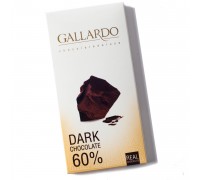 Шоколад  Gallardo горький 60% 80 гр 