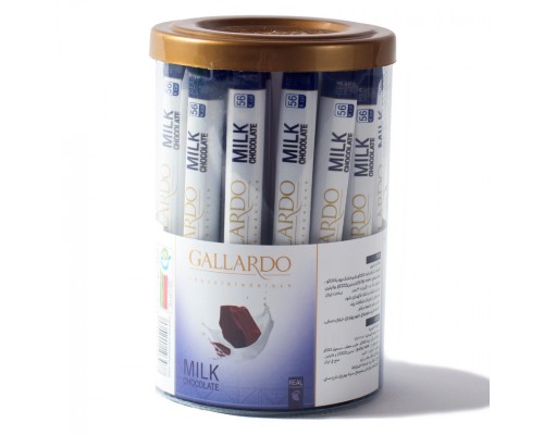 Шоколадные палочки Gallardo из молочного шоколада 10гр[1/30шт]