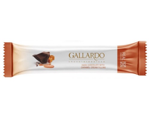 Шоколад Gallardo с карамельной начинкой 25гр[1/24шт]