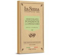 Шоколад Темный LA SUISSA 52% с фисташковым кремом 100гр