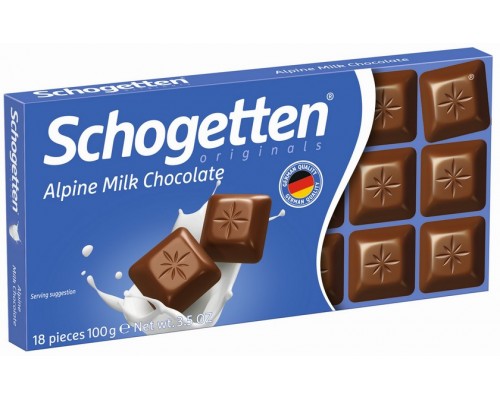 Шоколад Schogetten Альпийский молочный 100гр