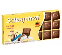 Шоколад Schogetten For Kids Альпийский молочный шоколад с о сливочной начинкой 100гр 