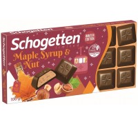 Шоколад Schogetten Maple Syrup & Nuts Молочный со вкусом кленового сиропа и дробленого фундука 100гр