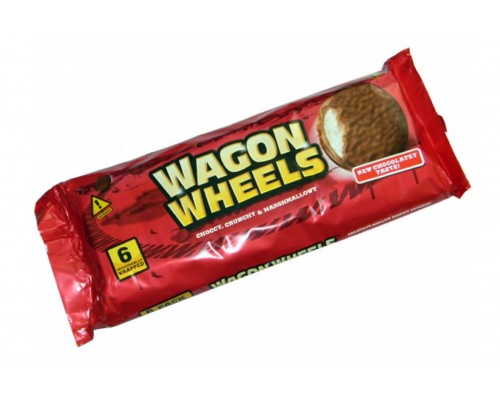 Печенье Wagon Wheels Original в шоколаде с прослойкой из суфле 220гр.