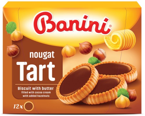 Печенье Jaffa Tart Nougat тарталетки с какао-начинкой и фундука 210гр (Изготовлено 20.12.23 до 15.09.24)