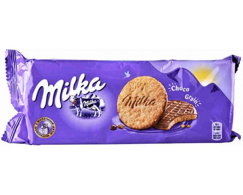 Печенье Milka Choco Graind с овсяными хлопьями в молочном шоколаде 126гр