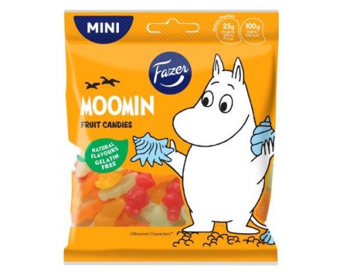 Мармелад FAZER Moomin жевательный с фруктовыми вкусами 80г 