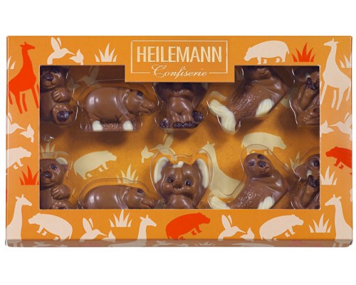 Набор шоколадных фигурок HEILEMANN "Зоопарк" 100гр
