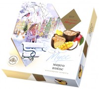  Шоколадные конфеты Стильные штучки Манго-кокос 104гр (новогодний дизайн)