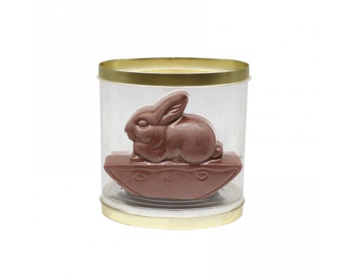 Шоколадная фигурка "Кролик на качели" в подарочной упаковке 60гр[1/12шт]